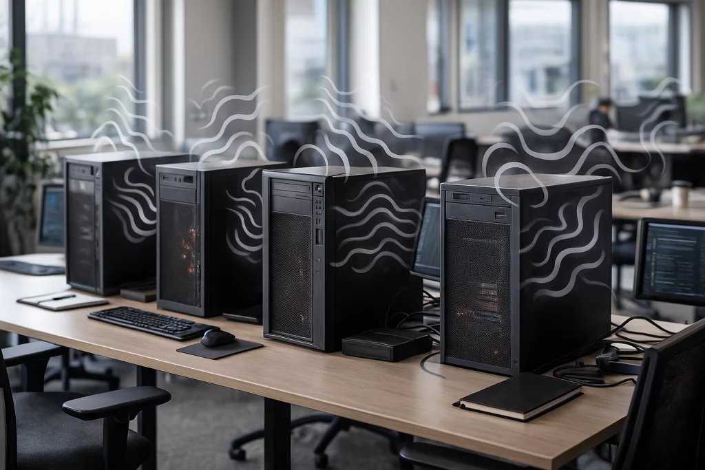 servidores preguntandose ¿Por qué mi ordenador hace tanto ruido?