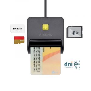 Lector de tarjetas inteligente para DNI, SIM, SD y micro SD.